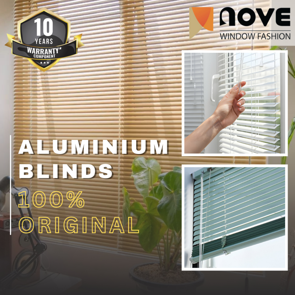Alumunium Venetian Deluxe Slat - Venetian Blind - Aluminium Blind - Horizontal Blinds - Kerai Alumin