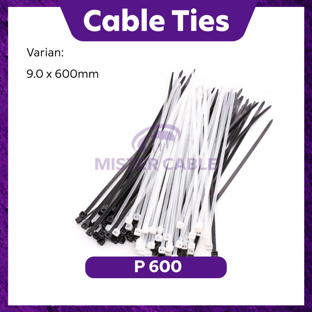 

Kabel Tis 60 65 cm Cable Ties 600 650 mm Pengikat Segel Nylon Plastik