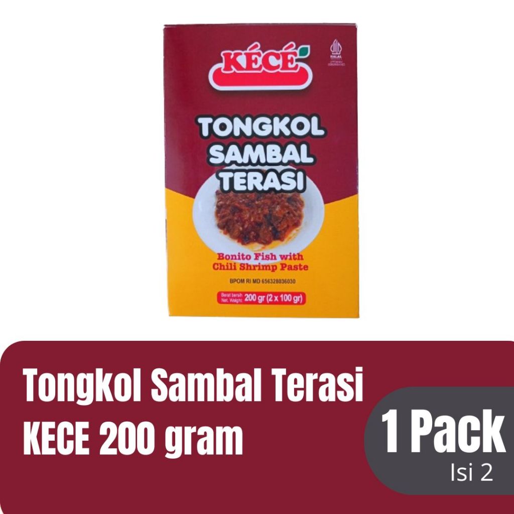 

KECE Tongkol Sambal Terasi 200 gr (2x100) 1 Pack isi 2