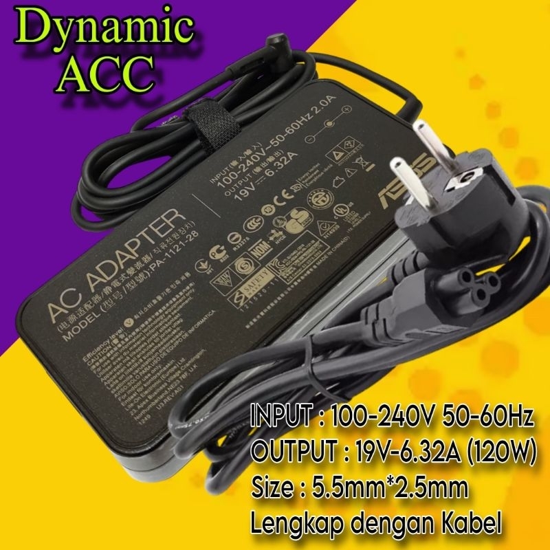 Charger Laptop Asus ROG GL552 GL552V GL552VL GL552VX GL552VW GL552JX GL552J Adapter Asus TUF FX504 F