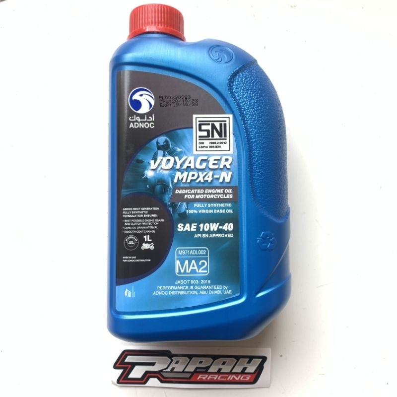 oli adnoc voyager mpx4 motor jadi awet