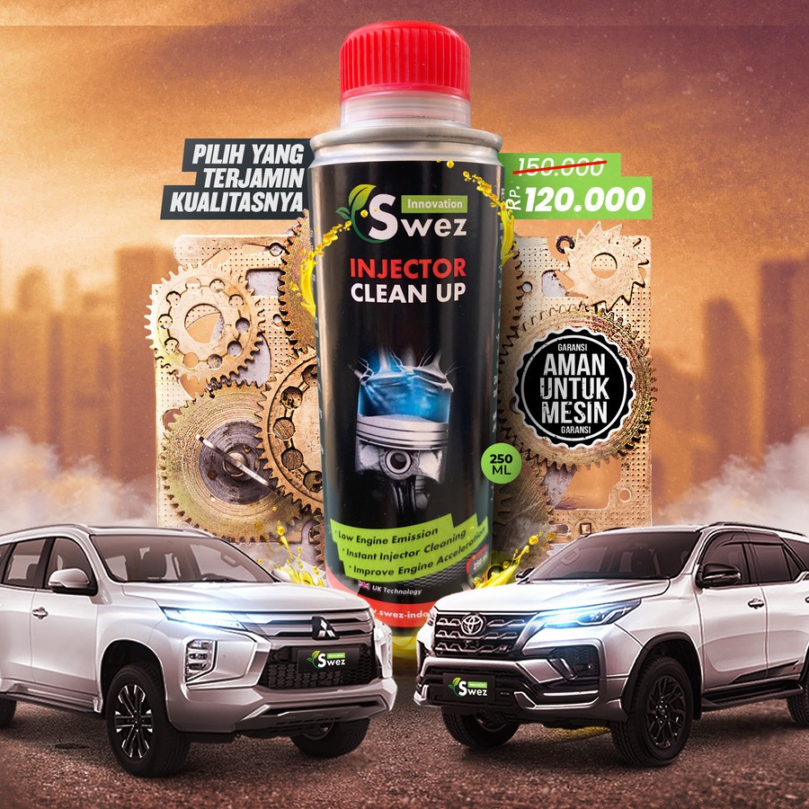 Injector Cleaner Mobil Bensin Dituang - Swez Injector Clean Up 250ml  - Fuel Injector Cleaner