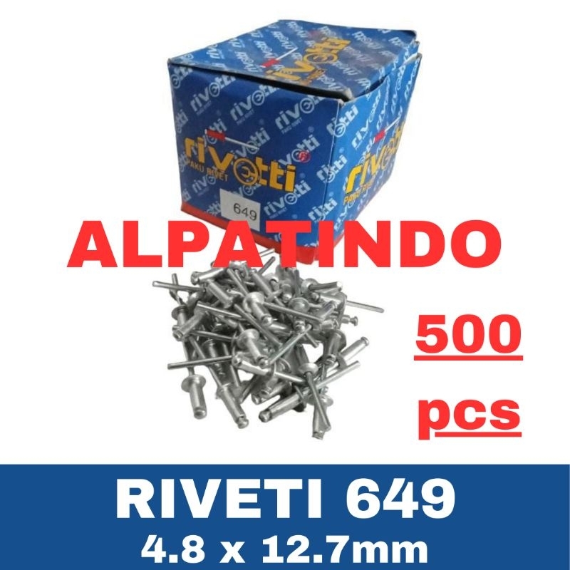 PAKU RIVET 649 RIVETTI RIVETI 500pcs - Paku Rivet 5mm
