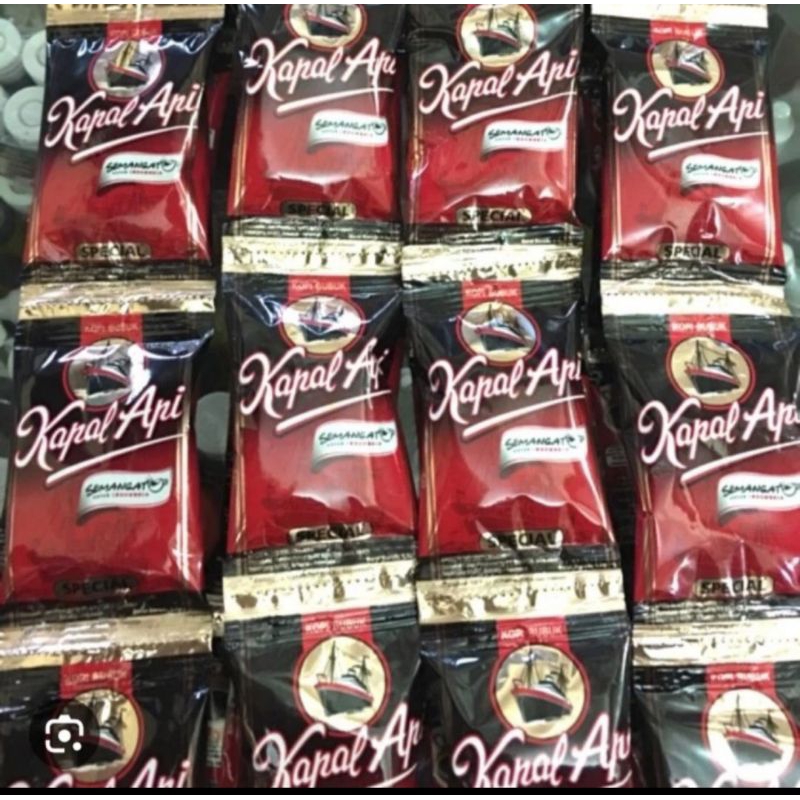 

kopi bubuk kapal api saset 6.5g perenceng/10saset