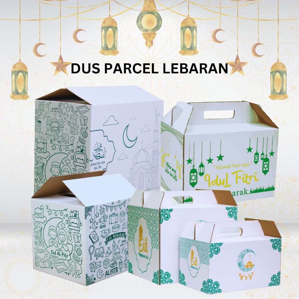 

Kardus Box Parcel Lebaran | Dus Hampers Lebaran | Box Kue Lebaran | Dus Parcel | Dus Sembako 35 x 25 x 25 cm - Tokodus Cibaduyut