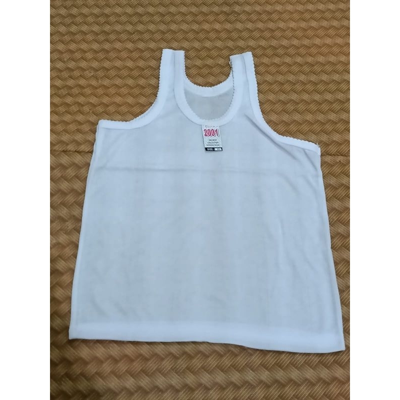 Kaos dalam anak unisex putih Elite 2001