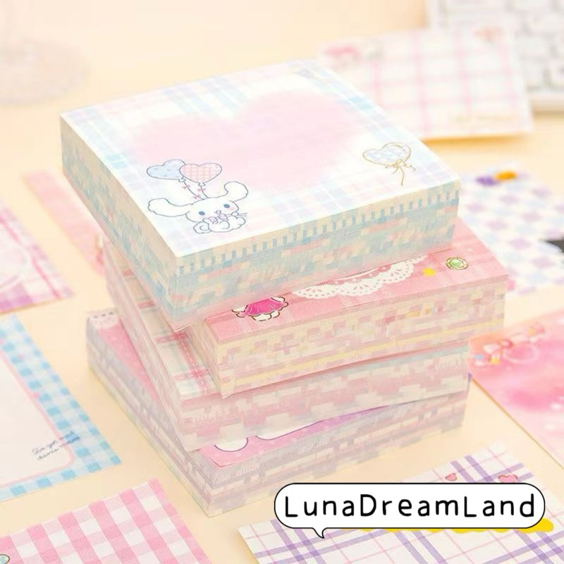 

Ay00! (400Lembar) Sticky Note Karakter Kartun Lucu Super Gemoy Mix 4 Karakter Memo Note korean Style