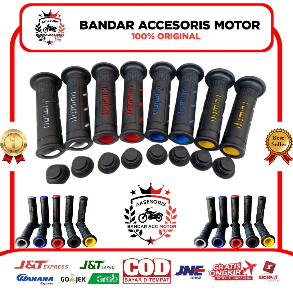 PROMO HANDGRIP HANDFAT GARIS 2 TONE GRADE A EMPUK ROBOT TERMURAH PROTAPER DOMINO RACENUI TDX MODEL O