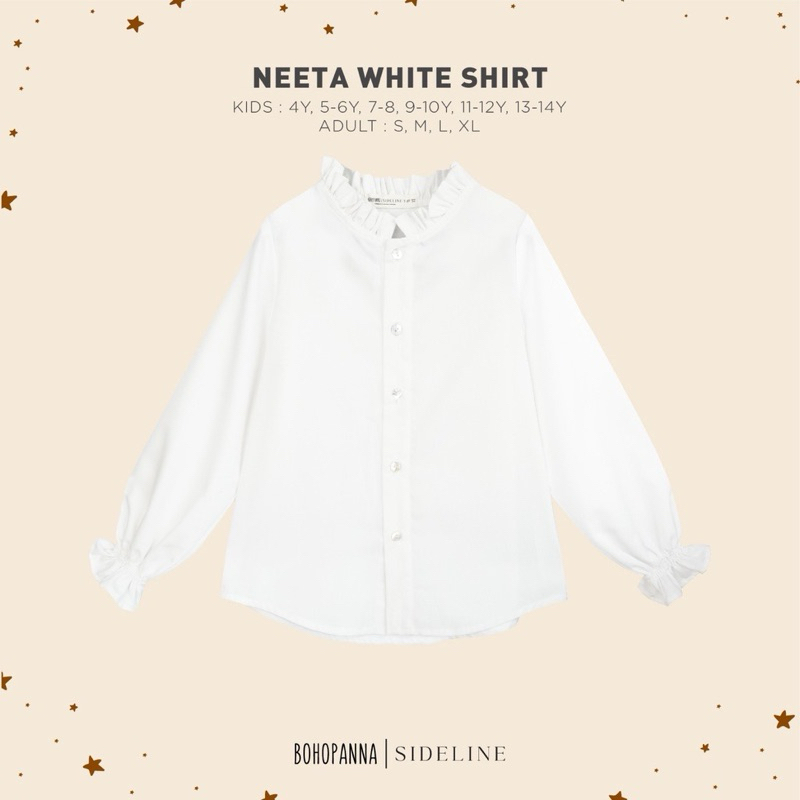 BOHOPANNA SIDELINE NEETA SHIRT WHITE