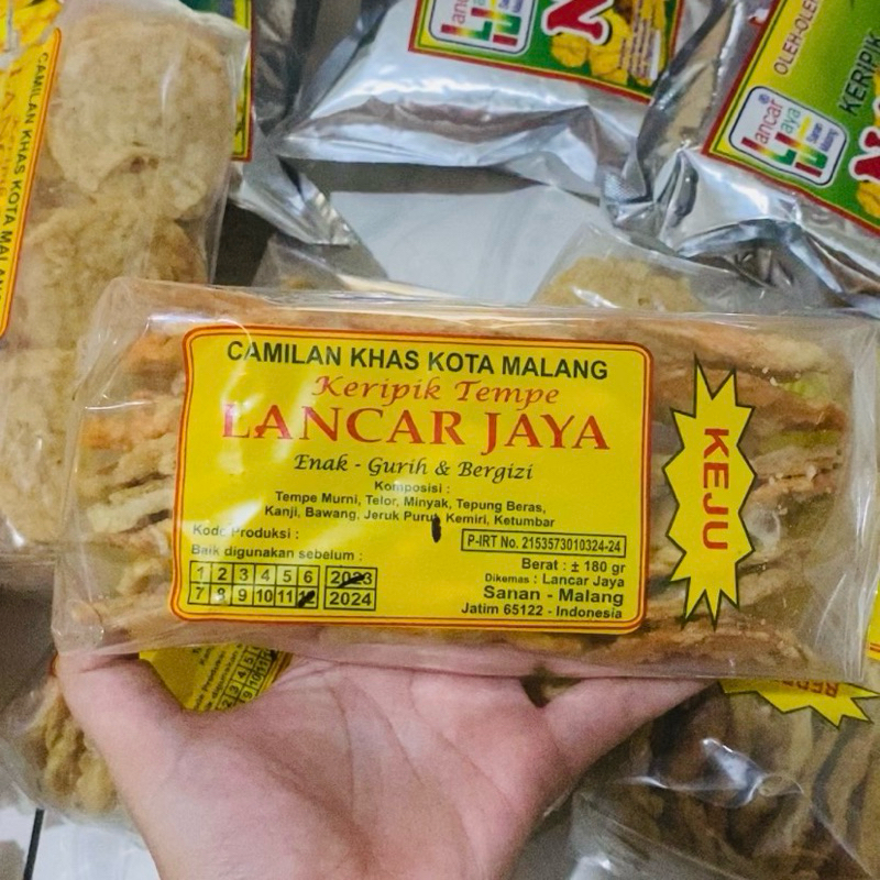 

Keripik Tempe “Lancar Jaya” (Varian Rasa)