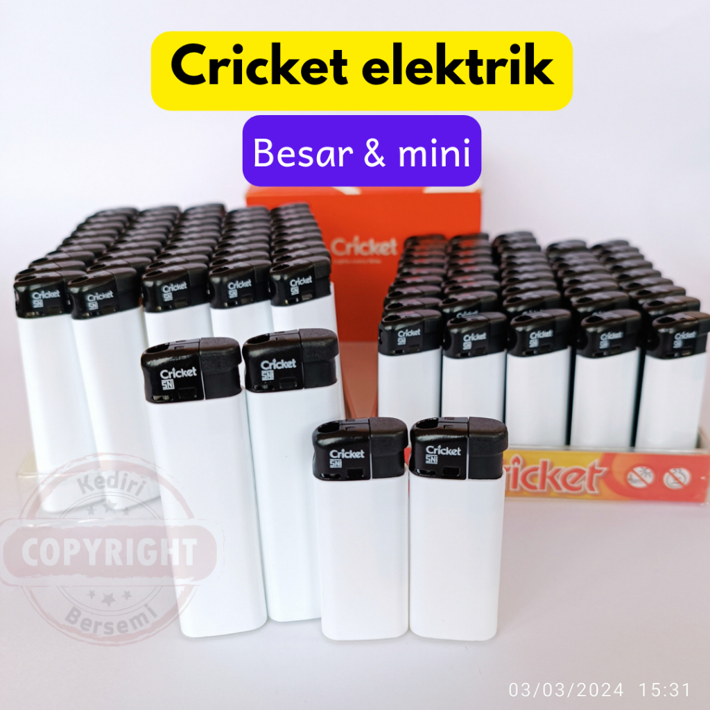 Korek cricket polos elektrik original