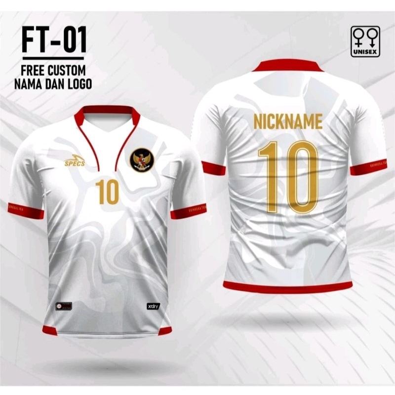 Jersey timnas futsal Indonesia baju kaos futsal Indonesia