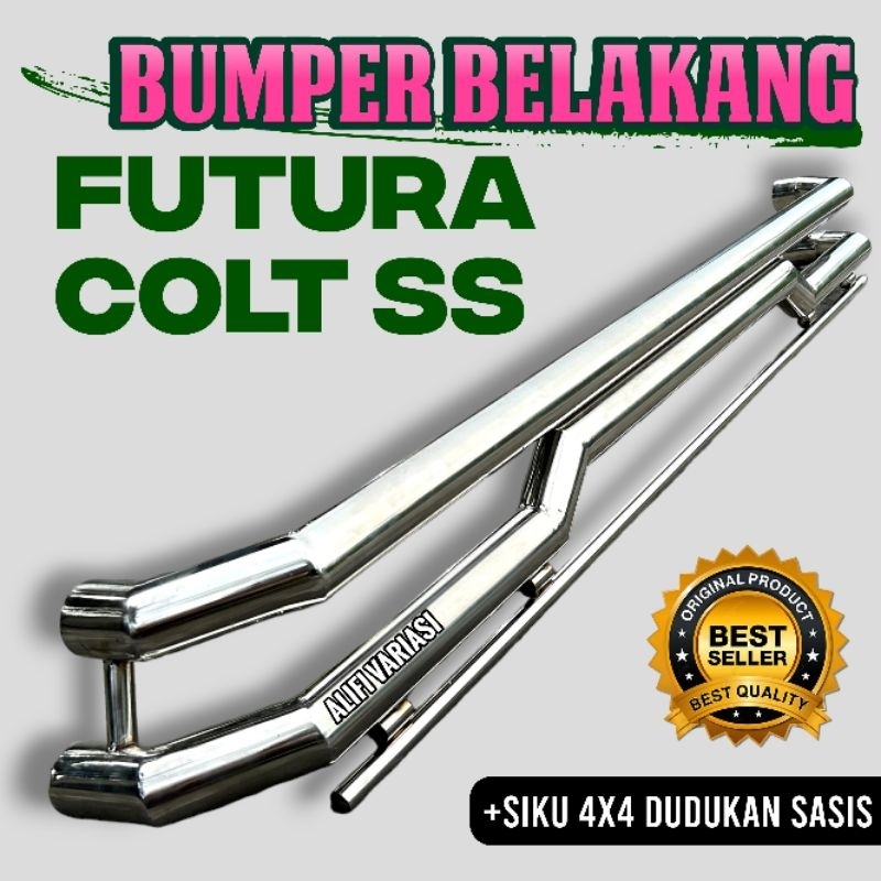 Bamper Bemper Bumper Belakang stainlees ColtT120 SS & Futura