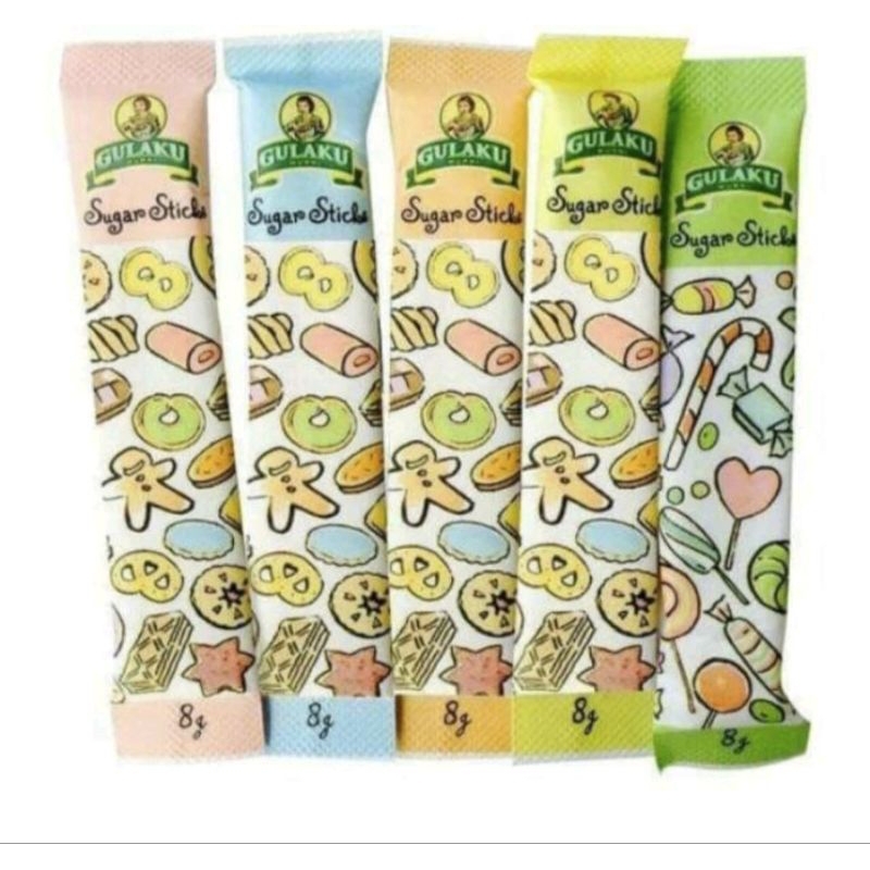 

(Isi 25 stick) Gulaku gula pasir stick 8gr sachet