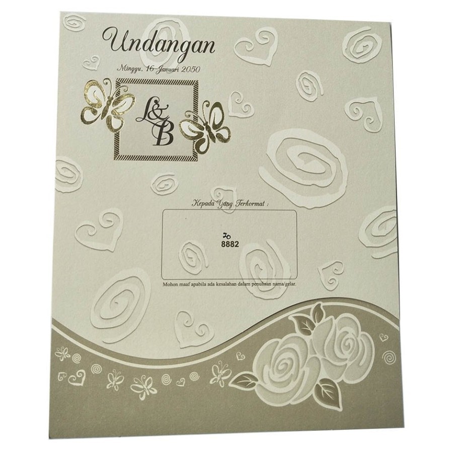 [ERBA] Blangko Undang 8882 / Undangan Pernikahan / Undangan Khitanan