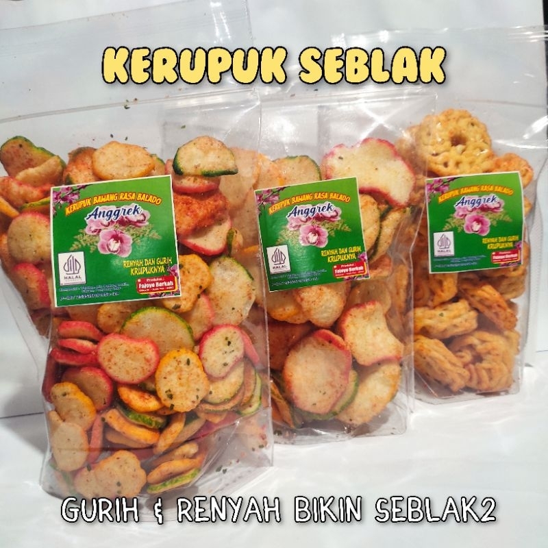 

Kerupuk Seblak Pedas Gurih Renyah Rasa Balado Halal Promo Murah