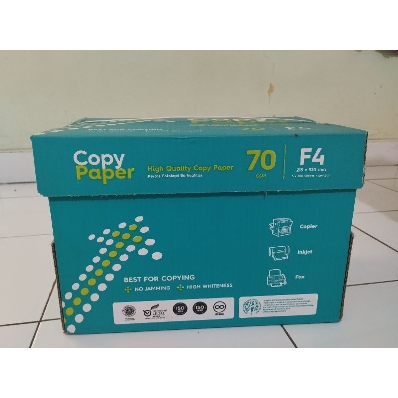 

Kertas Copy Paper F4 70 gsm HVS