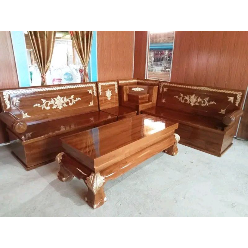 kursi tamu jati jumbo kursi sudut Gelung jati kursi tamu jati jumbo kursi sudut jati