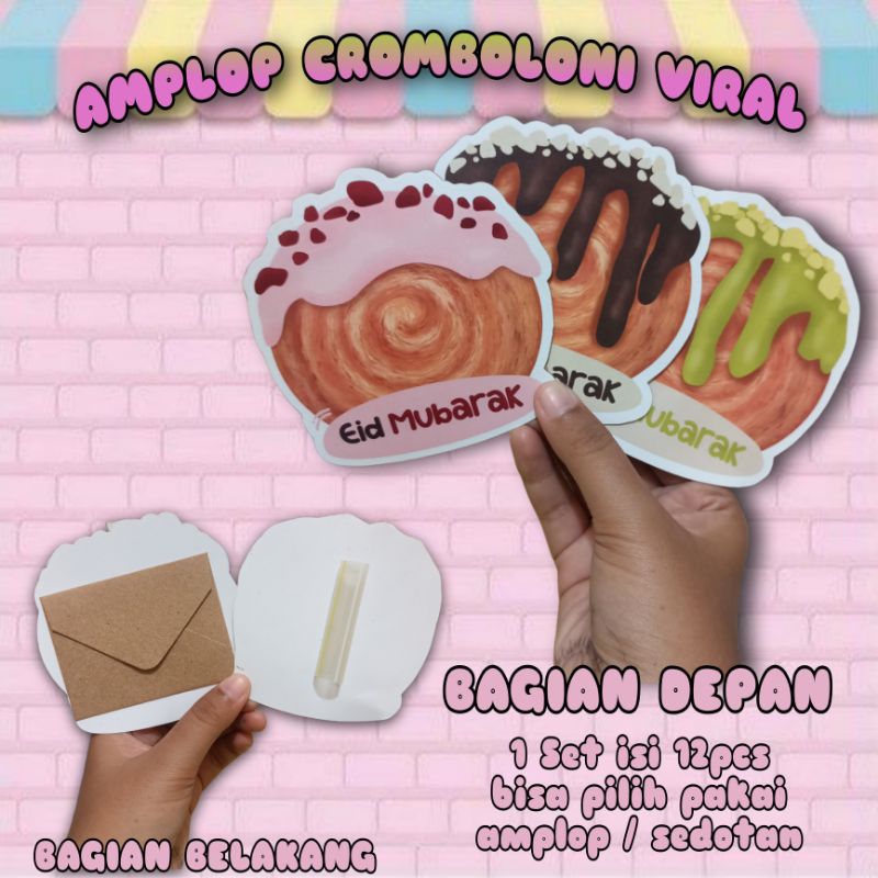 

isi 12pcs - AMPLOP CROMBOLONI / AMPLOP 2025 / IDUL FITRI