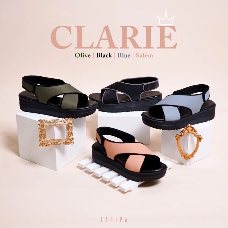 Lapepa Clarie Sepatu Sendal Selop Wanita Sepatu Sandal Cewek