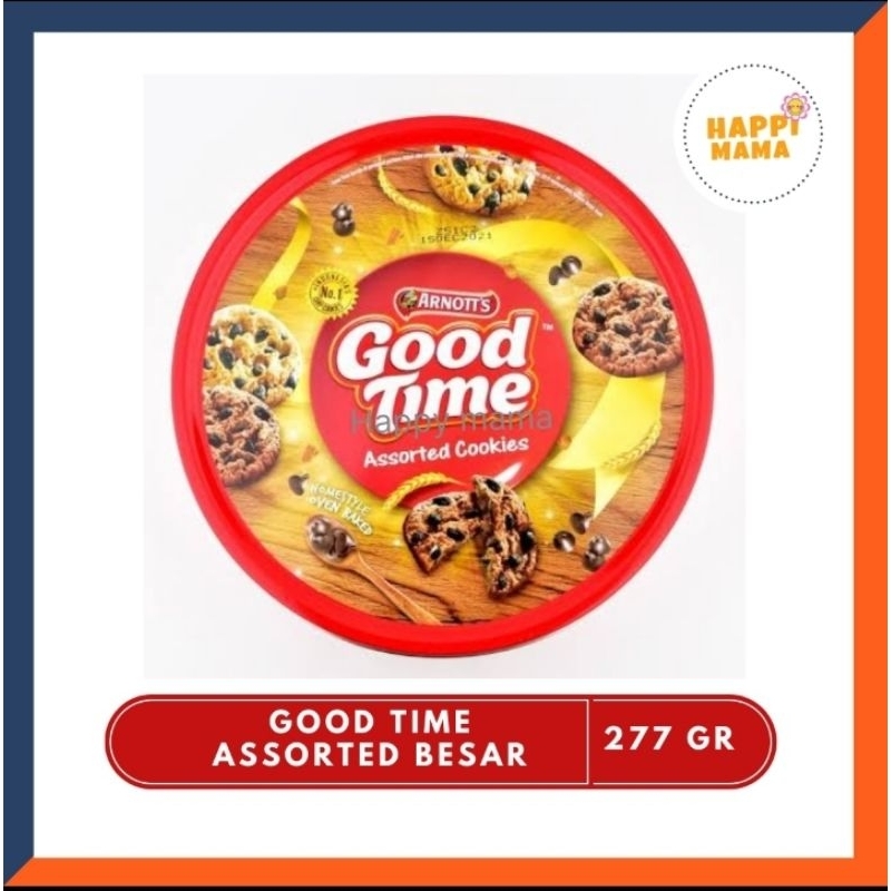 

Good Time Assorted Cookies Kaleng Besar 277gr