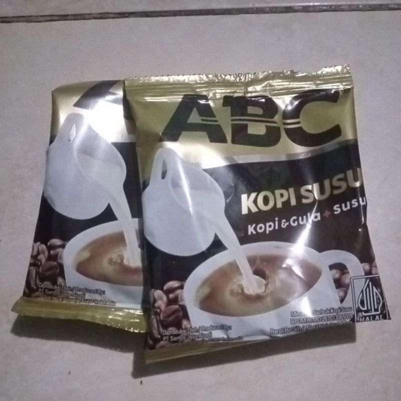 

ABC kopi susu 1 renceng ( 10 pcs )