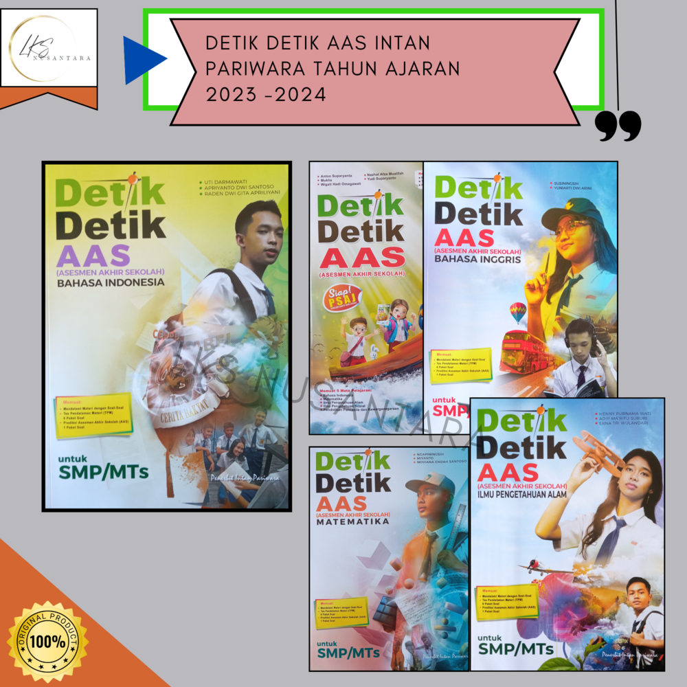 DETIK - DETIK AAS SD/SMP Intan Pariwara Tahun Pelajaran 2023-2024 terbaru
