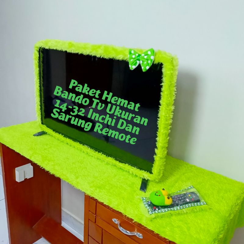 Bando tv led pita ukuran 14-32 inchi+sarung remote karakter