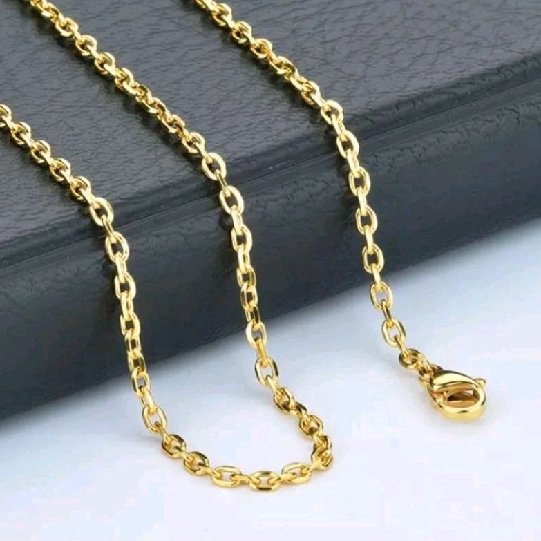KALUNG TITANIUM PRIA ANTI KARAT/KALUNG RANTAI KECIL/KALIUNG STAINLESS STYLE