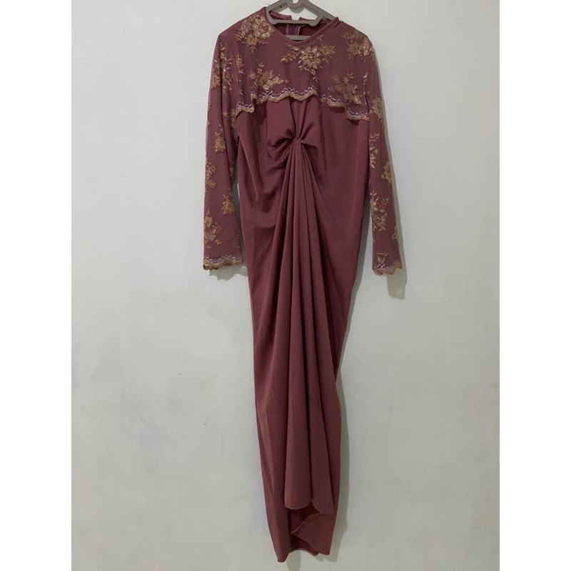 Preloved dress brokat/ PL dress brokat / dress