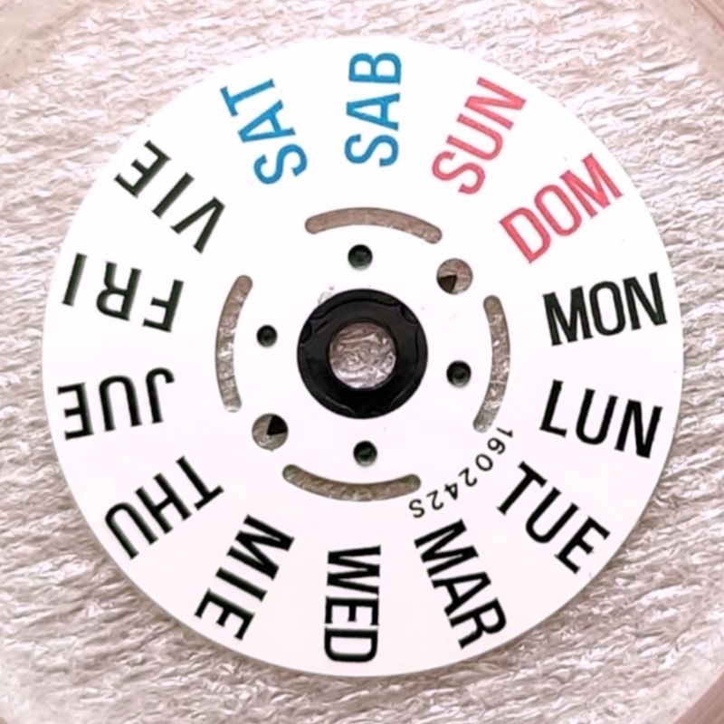 Day wheel - Roda hari ORIGINAL SEIKO movement cal.7S26 7S36 NH36 4R36