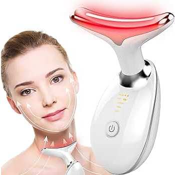 Termurah EMS Alat Pijat Getar Elektrik Led / EMS Penirus Wajah Elektrik / Electric Face and Neck Mas