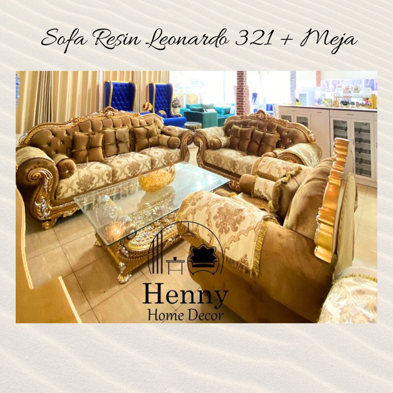 Henny Furniture Sofa Resin Leonardo 321 + Meja