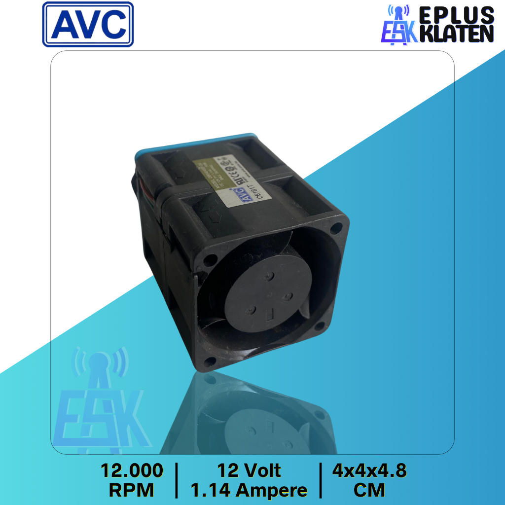 Kipas Fan DC 12V 1.14A 4CM AVC Ball Bearing Doubel Fan Super Kenceng KP136