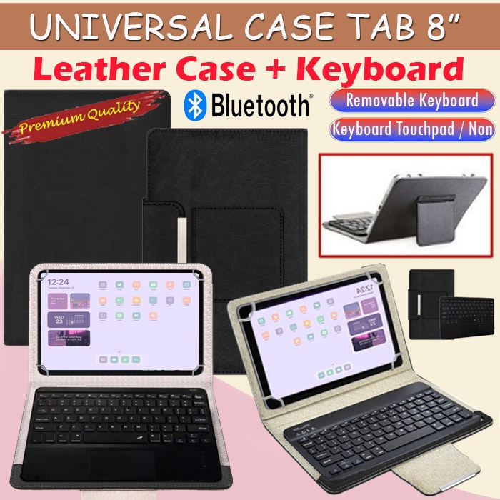 SPC L80s 8 inch Removable Case Bluetooth Keyboard Non / Touchpad Flip Cover Universal Tab 8 inch