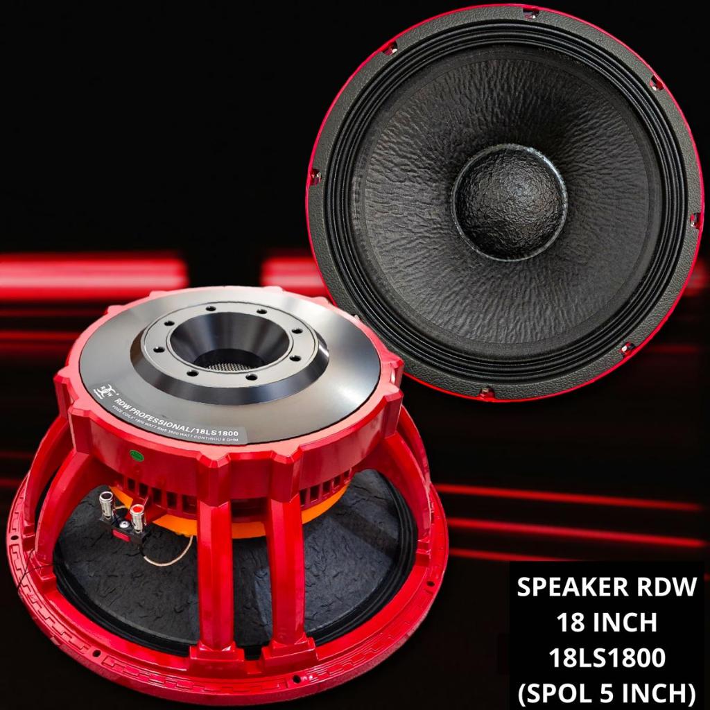 Speaker RDW 18 Inch 18LS1800 Komponen Profesional 18 LS 1800 18-LS1800