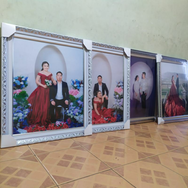 Cetak Foto + Bingkai Linen (Double Frame) Ukuran 20R (50cm×60cm)
