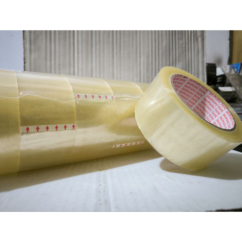 

Lakban opp/slasiban daimaru tape bening/coklat 90yard