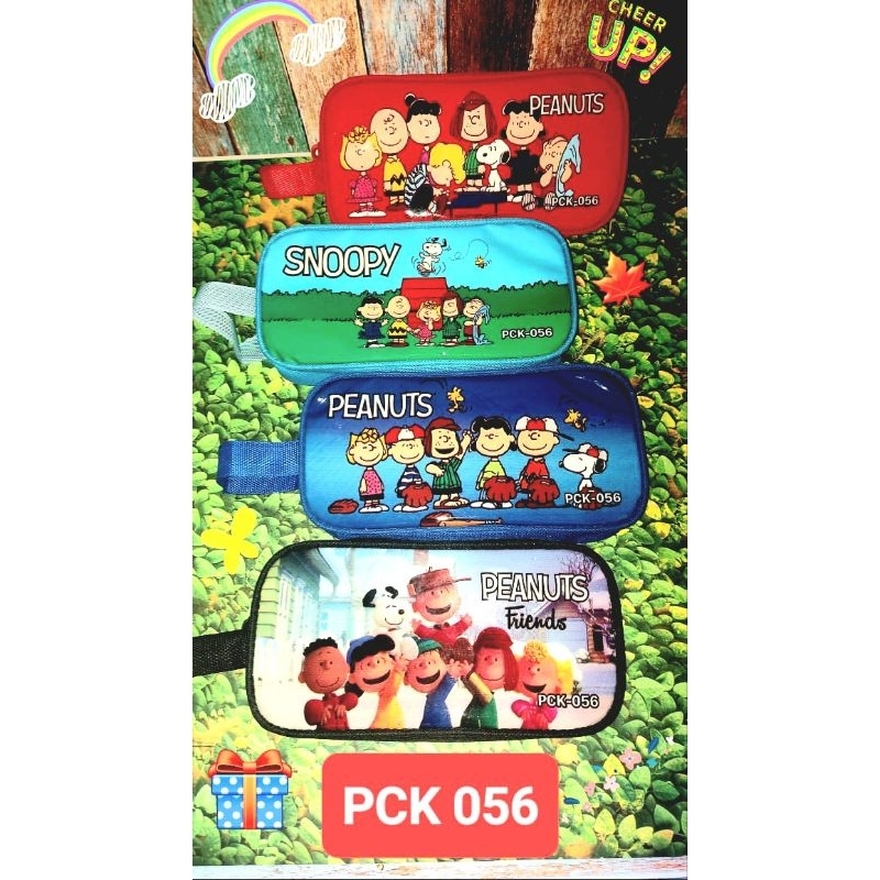 

PCK 056 Pencil Case Kotak pensil Resleting SNOOPY PEANUTS size besar tempat alat tulis