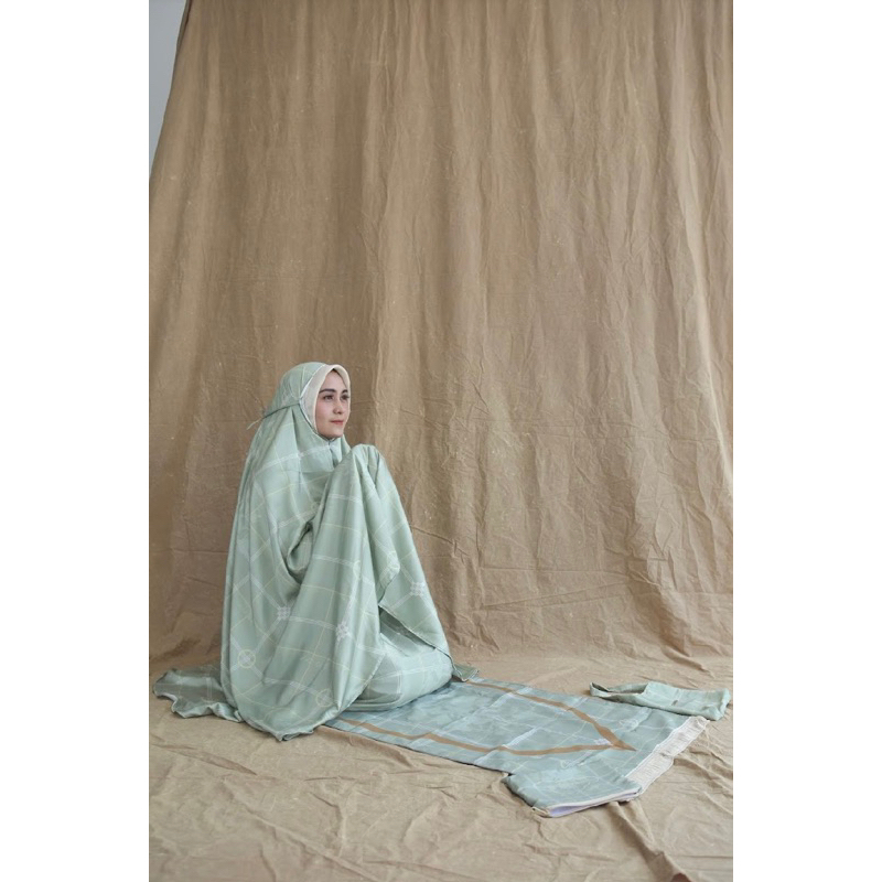 Massannang Series - Mukenah Lontara Lagosi hijau mint