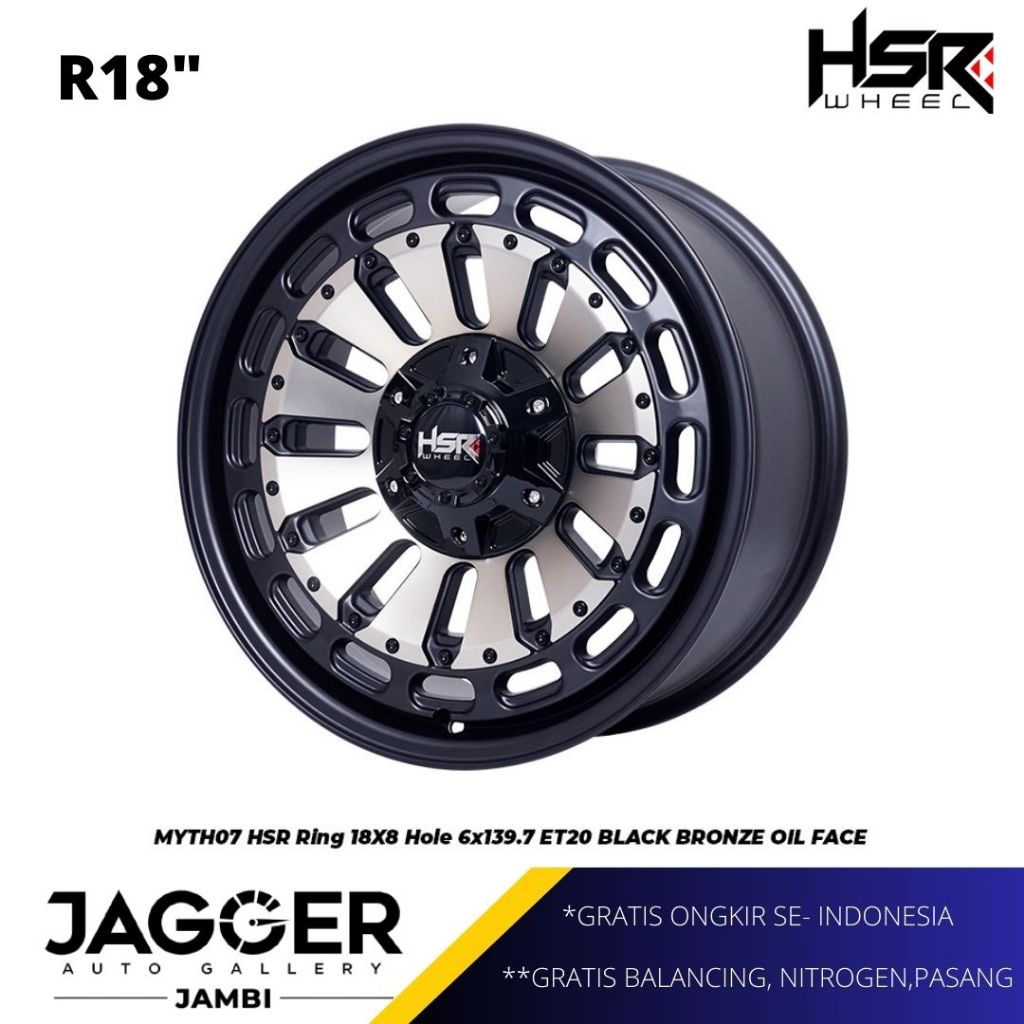 velg promo murah ring 18 pajero, fortuner, hilux, triton HSR original