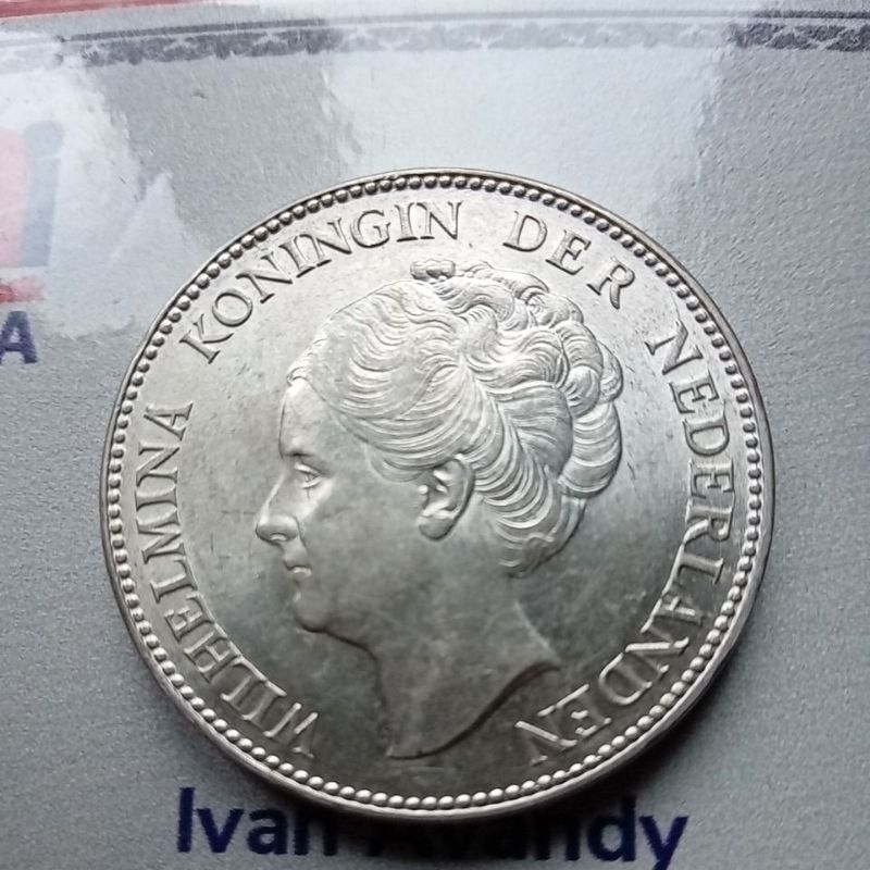 1Gulden Wihelmina koningin 1929