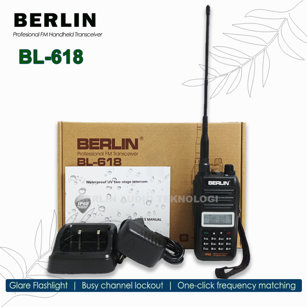 HT Berlin BL618 Walkie Talkie Original Waterproof Intercome / Walkie Talkie Berlin / HT Berlin