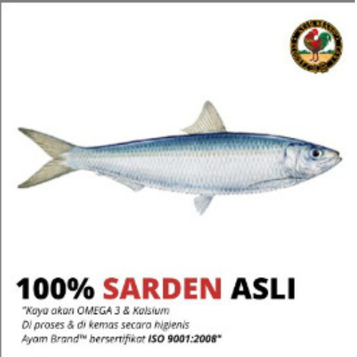 Ayam Brand - Ikan Sarden Kaleng Extra Virgin Olive Oil 120gr
