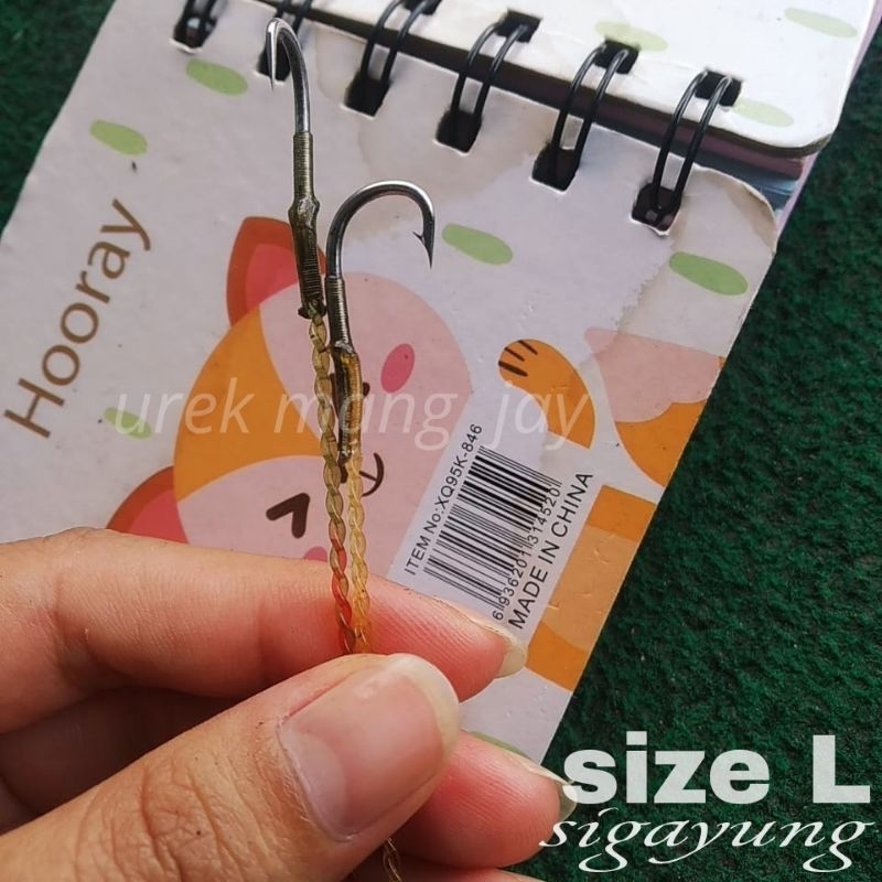 urek si gayung  size  L  alat pancing belut