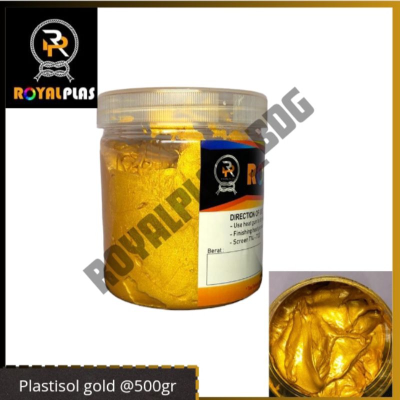 

Tinta Plastisol Shimer Gold @ 500 gram Royalplas