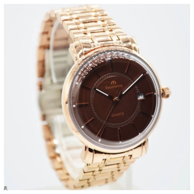 JAM TANGAN WANITA EXCELLENCE 8107 LR ROSE ORIGINAL