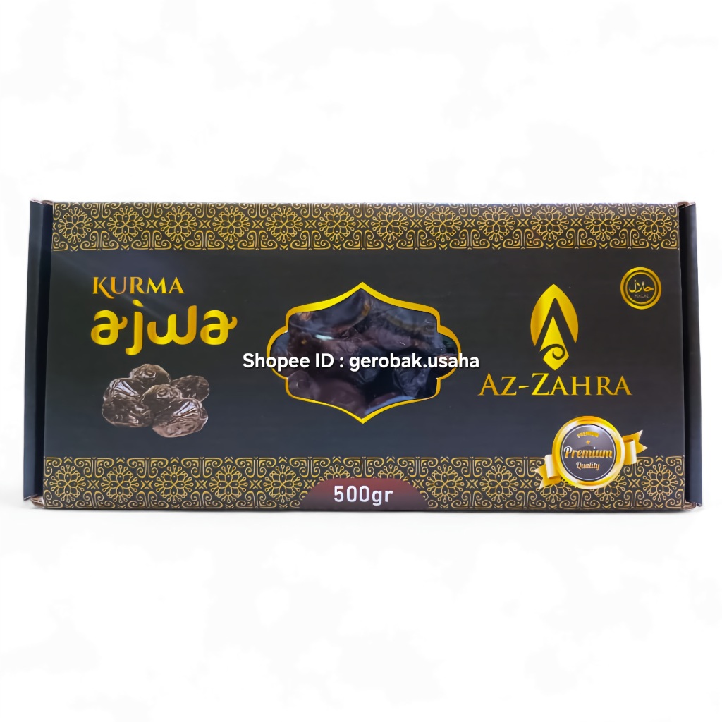 

ORIGINAL Kurma Ajwa Azzahra / Kurma Ajwa Premium Asli 500gr