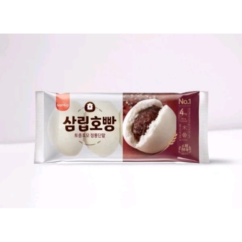 

Korea Samlip Hopang Red Bean Steamed Bun Redbean 3pcs Bakpau Roti Isi Kacang Merah Made in Korea Samlip Bakpia Hoi Hoi Honey Sweet Bun 65g - Korean Hotteok Isi Madu