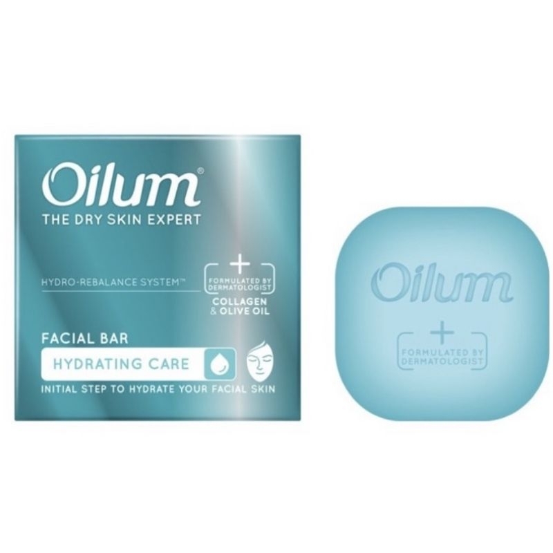 Oilum Hydrating Care Facial Bar 60gr (Sabun wajah collagen batang)